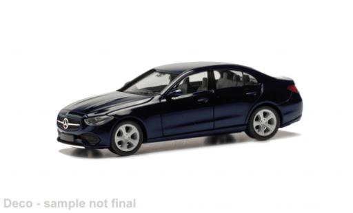 Mercedes Classe C 1/87 Herpa blau 1:87 modellino in miniatura