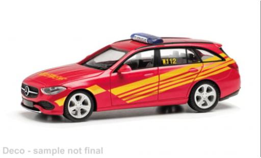 Mercedes Classe C 1/87 Herpa T-Modell Feuerwehr 1:87 modellino in miniatura