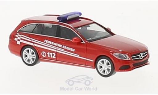 Mercedes Classe C 1/87 Herpa T-Modell Feuerwehr Bremen modellino in miniatura