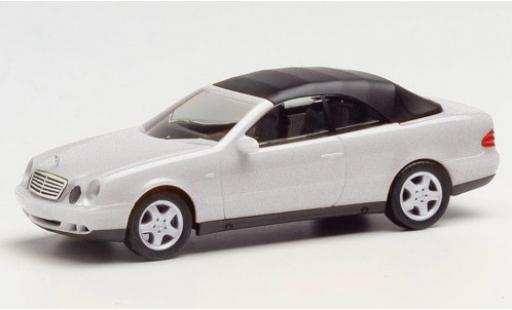 Mercedes CLK 1/87 Herpa (A208) Cabriolet grigio Softtop détachable modellino in miniatura