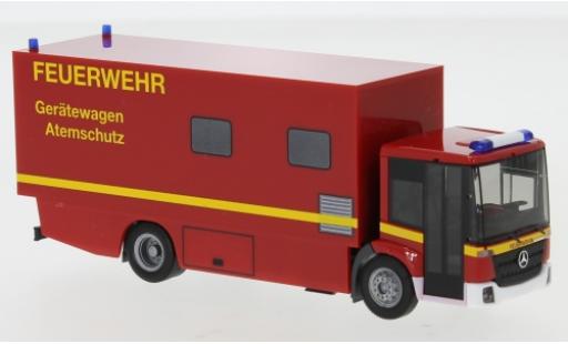 Mercedes Econic 1/87 Herpa Feuerwehr Gerätewagen Atemschutz wagon conteneur-Truck modellino in miniatura