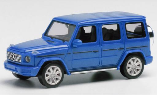 Mercedes Classe G 1/87 Herpa metallico blu modellino in miniatura