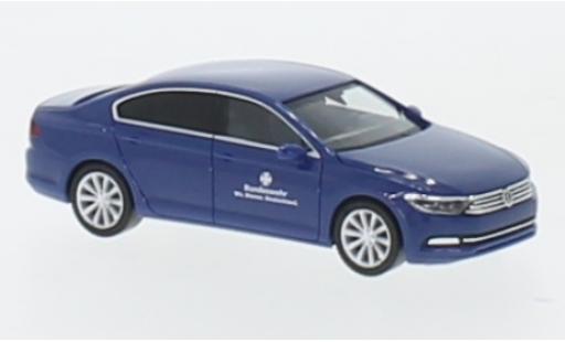 Volkswagen Passat 1/87 Herpa Limousine blu Bundeswehr Fuhrpark Service modellino in miniatura