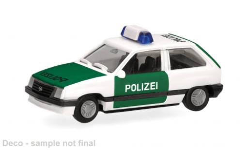 Opel Corsa 1/87 Herpa grün/weiss Bundespolizei 1:87 modellino in miniatura