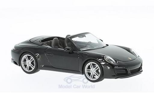 Porsche 991 SC 1/43 Herpa 911 (/2) Carrera Cabrio metallico nero modellino in miniatura