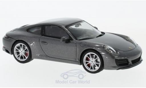 Porsche 991 S 1/43 Herpa 911 (/2) Carrera S metallico grigio modellino in miniatura
