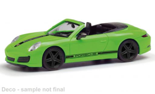 Porsche 991 1/87 Herpa 911  Carrera 2 grün 1:87 modellino in miniatura