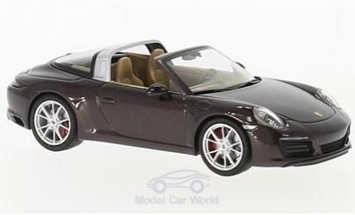 Porsche 991 Targa 1/43 Herpa 911 () Targa 4S metallico marroneee modellino in miniatura