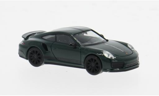 Porsche 991 Turbo 1/87 Herpa 911  grün 1:87 modellino in miniatura