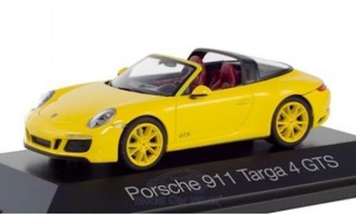 Porsche 992 Targa 1/43 Herpa 911 Targa 4 GTS () giallo modellino in miniatura