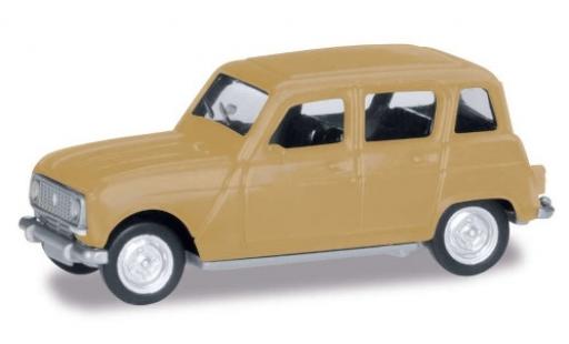 Renault 4 1/87 Herpa R beige modellino in miniatura