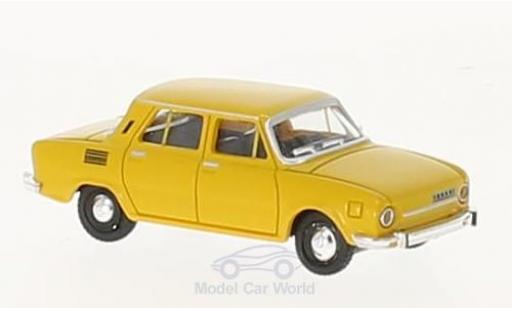 Skoda 110 1/87 Herpa L giallo modellino in miniatura