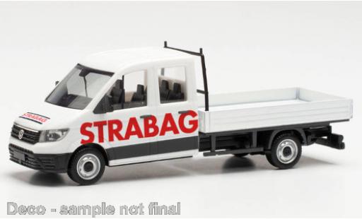 Volkswagen Crafter 1/87 Herpa Doppelkabine Pritsche STRABAG modellino in miniatura