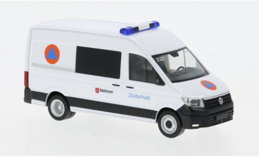 Volkswagen Crafter 1/87 Herpa Halbbus Malteser / Zivilschutz 1:87 modellino in miniatura