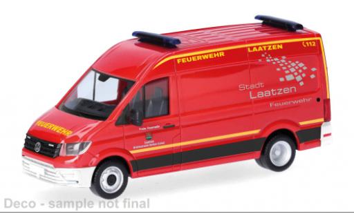 Volkswagen Crafter 1/87 Herpa Kasten Hochdach Freiwillige Feuerwehr Laatzen 1:87 modellino in miniatura