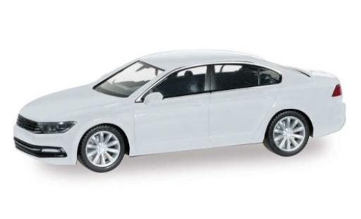 Volkswagen Passat 1/87 Herpa Limousine metallico bianco modellino in miniatura
