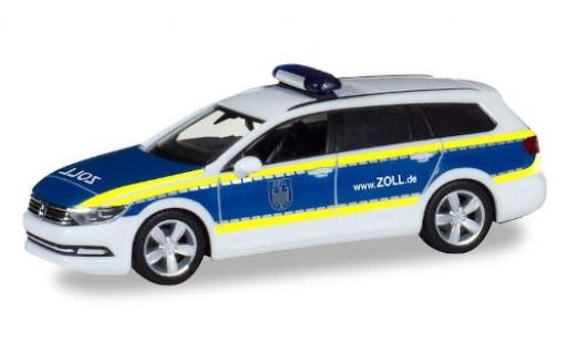 Volkswagen Passat 1/87 Herpa Variant GTE Zoll modellino in miniatura