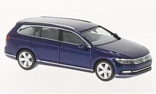 Volkswagen Passat 1/87 Herpa Variant metallico blu modellino in miniatura
