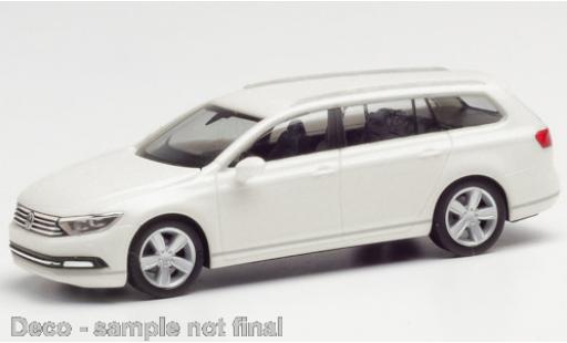 Volkswagen Passat 1/87 Herpa Variant metallico bianco modellino in miniatura