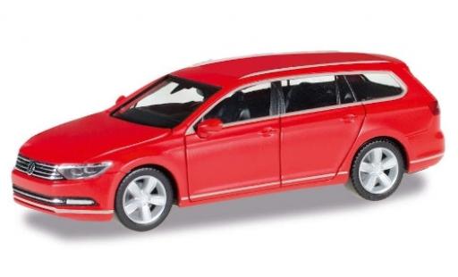 Volkswagen Passat 1/87 Herpa Variant rosso modellino in miniatura
