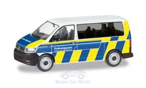 Volkswagen T6 1/87 Herpa Bus Ordnungsamt Düsseldorf modellino in miniatura