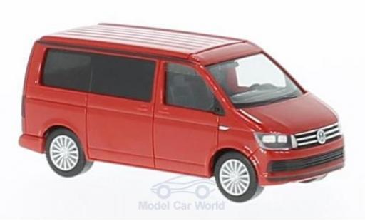 Volkswagen T6 1/87 Herpa California rosso modellino in miniatura