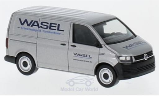 Volkswagen T6 1/87 Herpa grigio Wasel Krane Transporter modellino in miniatura