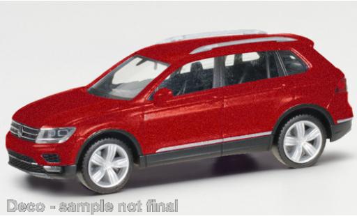 Volkswagen Tiguan 1/87 Herpa metallico rosso modellino in miniatura