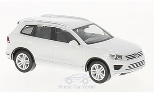 Volkswagen Touareg 1/87 Herpa bianco modellino in miniatura