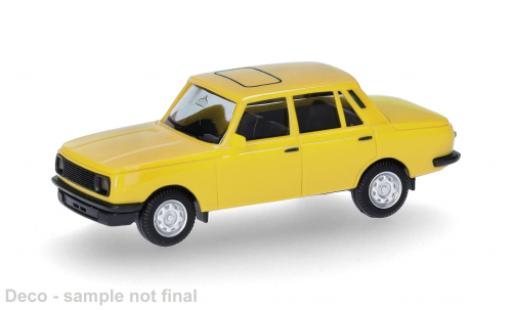 Wartburg 353 1/87 Herpa gelb 1984 1:87 modellino in miniatura