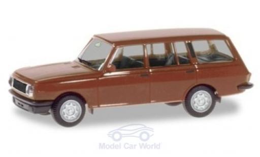 Wartburg 353 1/87 Herpa Tourist marroneee 1984 modellino in miniatura
