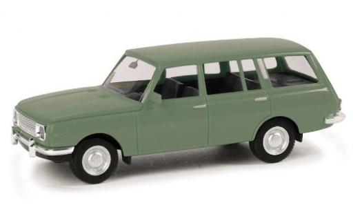 Wartburg 353 1/87 Herpa Tourist verde 1966 modellino in miniatura