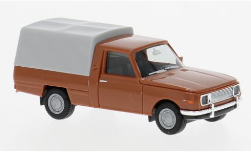 Wartburg 353 1/87 Herpa Trans braun/grau 1966 1:87 modellino in miniatura