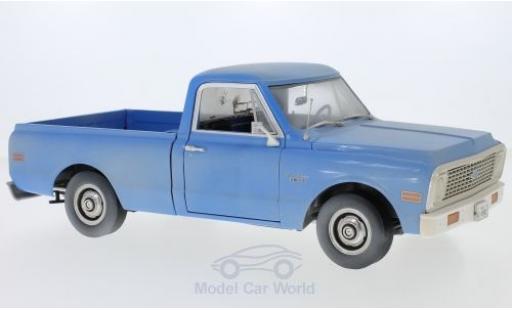 Chevrolet C-10 1/18 Highway 61 Pick Up blu The Texas Chainsaw Massacre 1971 mit Schmutzeffekt modellino in miniatura