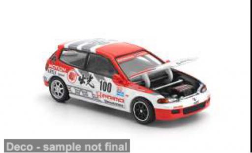 Modellini auto Honda Civic Base EG6 rosso/bianco 1/64 Pop Race