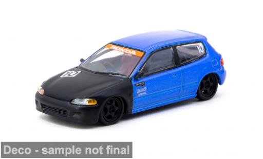 Honda Civic 1/64 Tarmac Works EG6 ( 10th Anniversary) blau/schwarz 1:64 modellino in miniatura