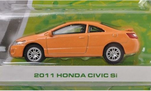 Honda Civic Si 1/64 Greenlight orange-beige 2011 modellini auto