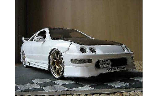 Honda Integra Type R 1/18 Hot Wheels tipoe jdm bianco modellini auto