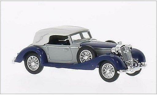 Horch 853 Cabriolet 1/87 Busch Cabrio chiuso grigio/blu 1933 modellini auto