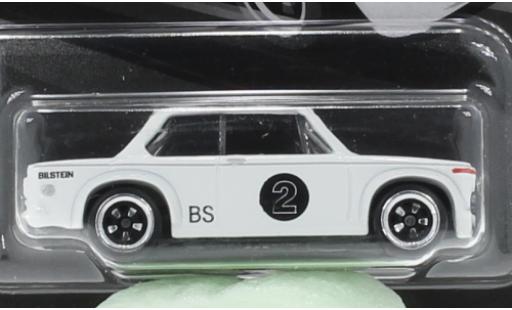 Bmw 2002 1/64 Hot Wheels bianco modellino in miniatura