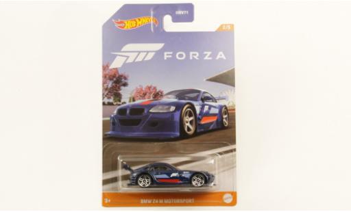 Bmw Z4 1/64 Hot Wheels M blu foncé/Décorer Forza modellino in miniatura