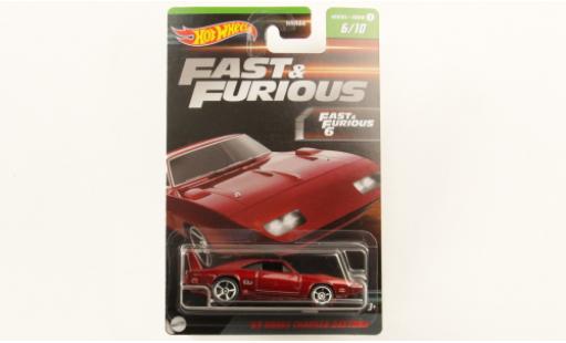 Dodge Charger 1/64 Hot Wheels Daytona metallise rosso rapide & Furious 1969 modellino in miniatura