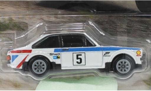 Ford Escort 1/64 Hot Wheels Premium Mk II RS 1800 bianco 1978 modellino in miniatura