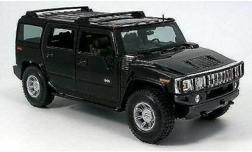 Hummer H2 Base 1/18 Maisto SUV nero 2002 modellini auto