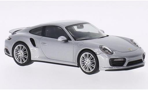 Porsche 991 Turbo 1/43 Herpa 911 (/2) Turbo Coupe grigio modellino in miniatura