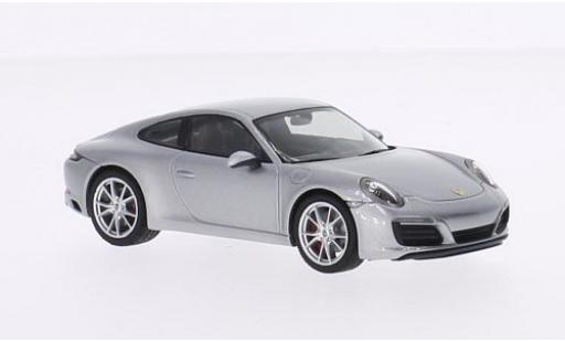 Porsche 991 S 1/43 Herpa 911 () Carrera S Coupe grigio 2015 modellino in miniatura
