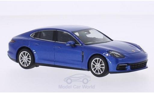 Porsche Panamera 4S 1/43 Herpa 4S metallico blu 2016 modellino in miniatura