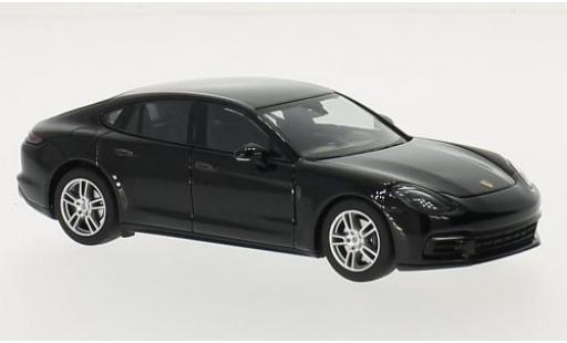 Porsche Panamera 1/43 Herpa nero 2016 modellino in miniatura