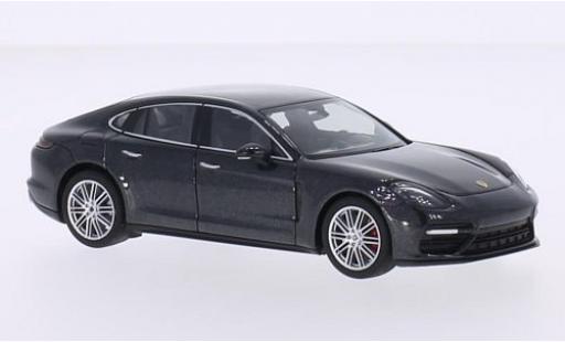 Porsche Panamera Turbo 1/43 Herpa Turbo metallico anthrazit 2016 modellino in miniatura