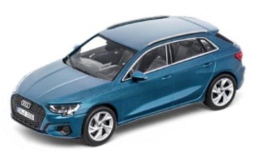 Audi A3 1/43 iScale Sportback (8Y) metallico blu 2020 modellino in miniatura